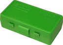 CAJA PARA CARTUCHOS MTM PISTOLA 50 PZAS 9MM LUGER Y MAKAROV, 380 ACP, .30 LUGER P50-9M-10
