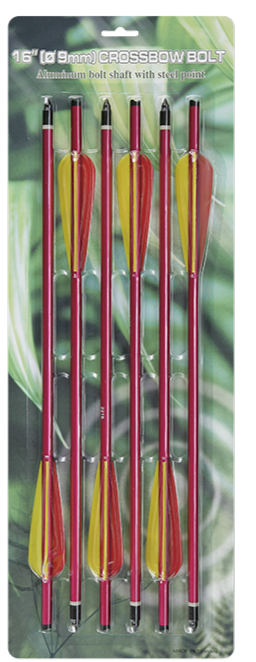 SET FLECHA BALLESTA GAMO DE 6 PZAS ALUMINIO MK-AL16/6R