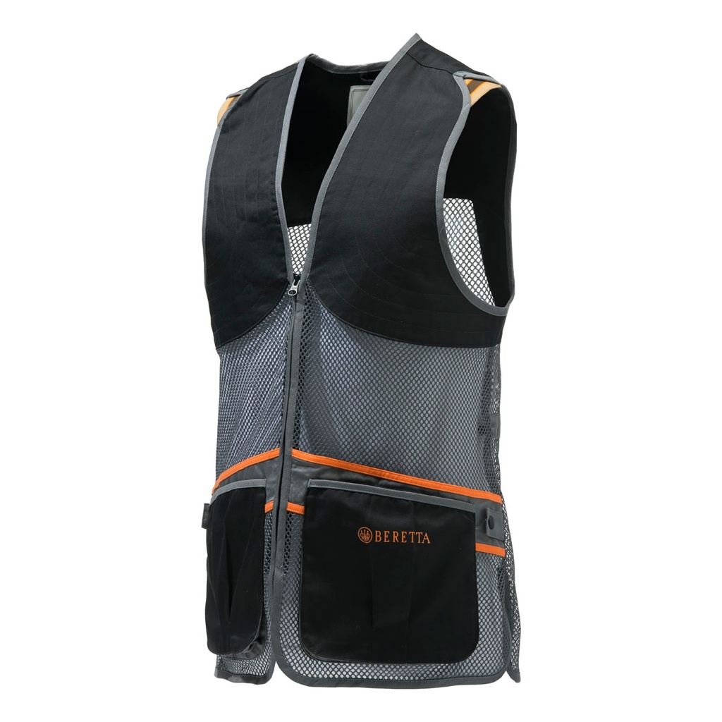 CHALECO BERETTA FULL MESH VEST BK/GY GT671T15530903