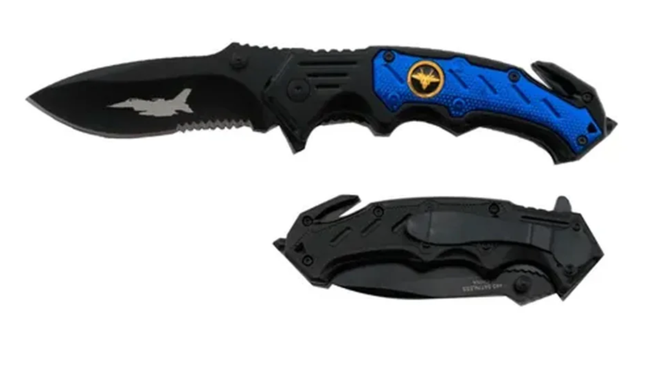 NAVAJA JAGUAR ARMY AIR FORCE KNIFE W/METAL HANDLE RT-7027PO