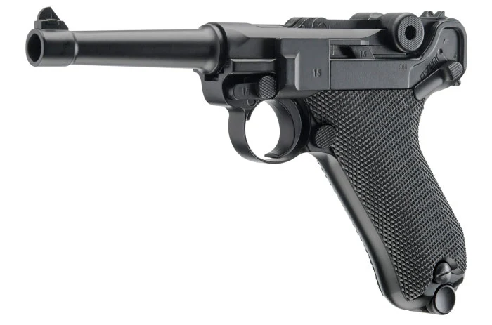 PISTOLA LEGENDS P08 NEGRA CO2 BBS 410 FPS RETROCESO CALIBRE 4.5 2251803