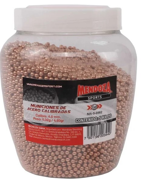 BOLSO DE MUNICION ACERO MENDOZA 5KG
