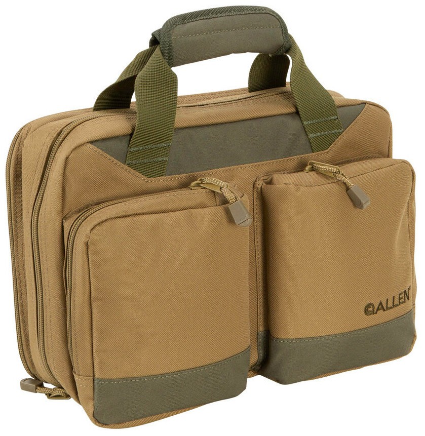 ESTUCHE ALLEN DUOPLEX ATTACHE, TAN/OLIVE 7603