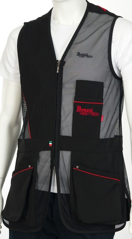 CHALECO PERAZZI MODELLO HIGH-TECH NEGRO ROJO 8215RHT