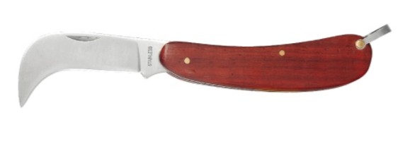 NAVAJA LION TOOLS 2 1/2&quot; GANCHO MANGO MADERA 9482