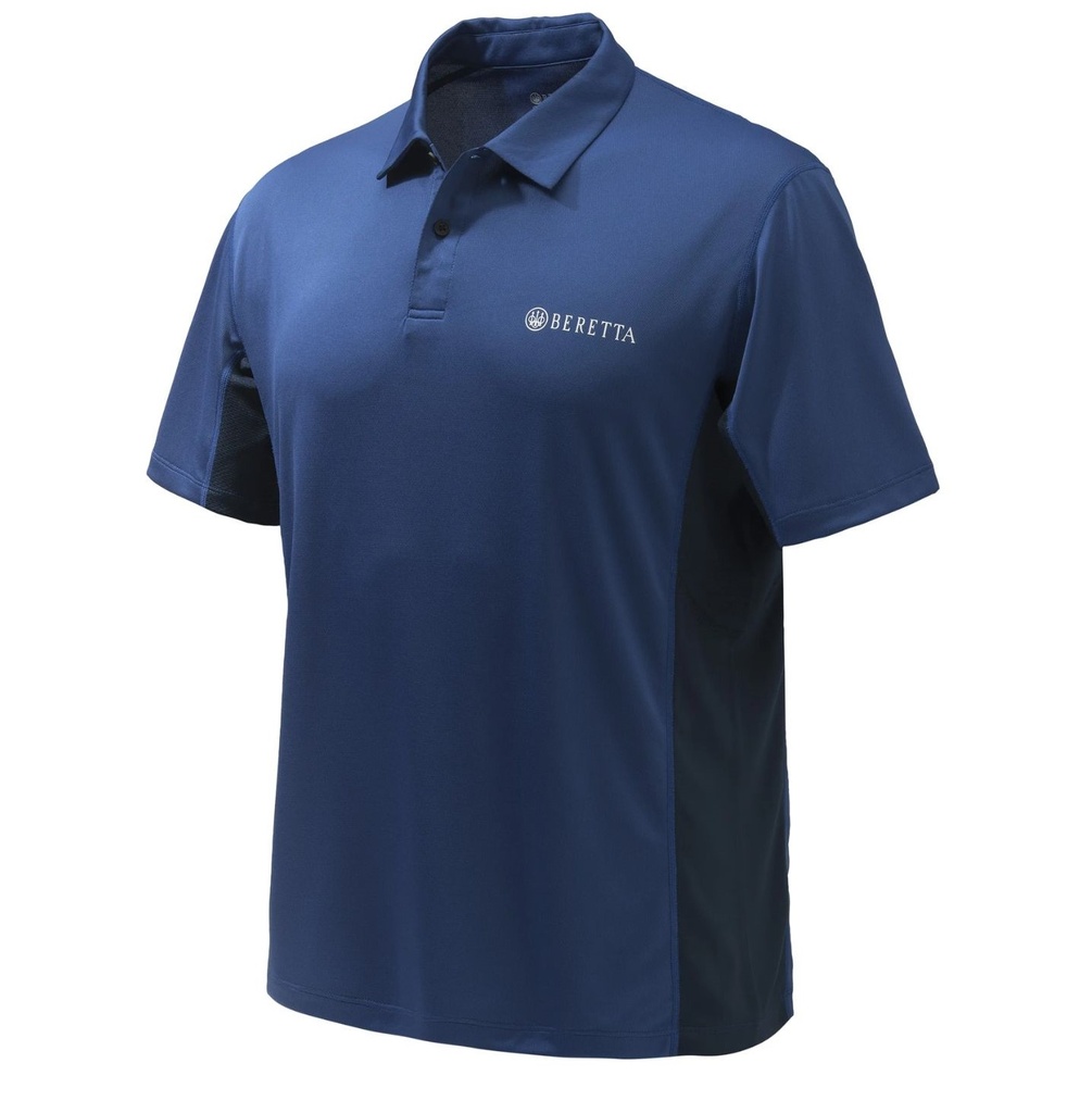 PLAYERA BERETTA POLO FLASH TECH BLUE MT281T19380504