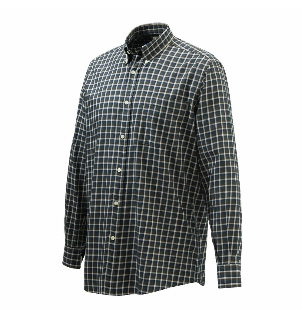 CAMISA BERETTA WOOD BUTTON DOWN SHIRT GREEN MOSS CHECK