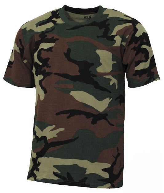 CAMISETA MEBA CAMU WOODLAND MANGA CORTA 131WD