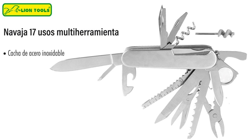 NAVAJA LION TOOLS MULTIHERRAMIENTA 17 USOS 0876