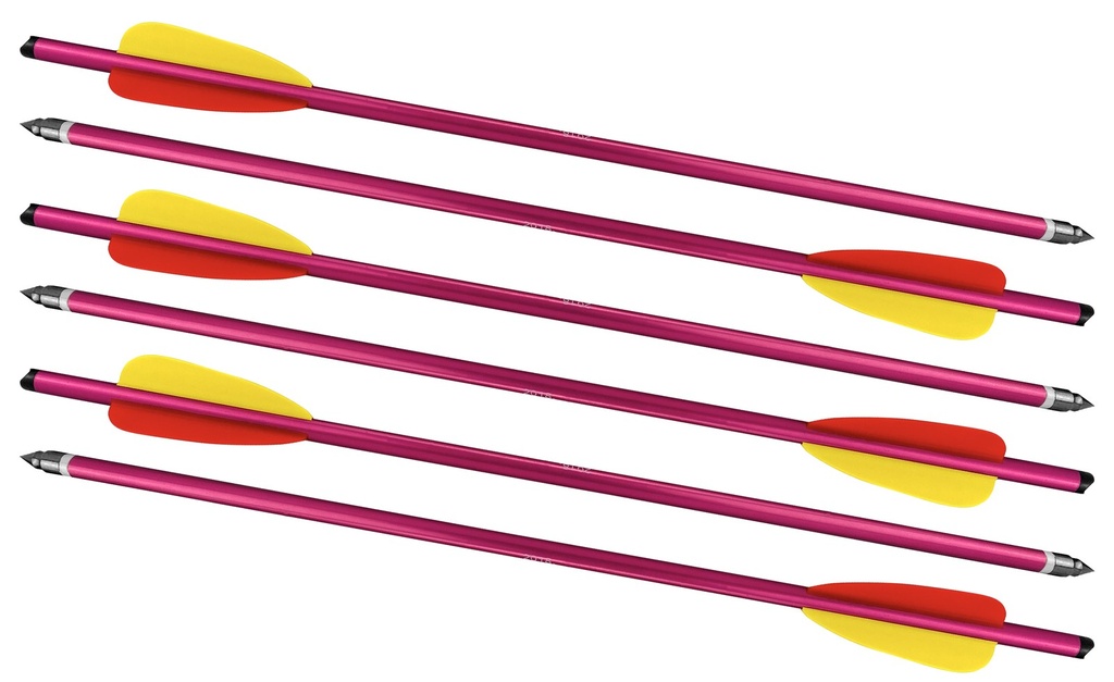 FLECHA BALLESTA MENDOZA DE ALUMINIO 14 PULGADAS 6 PACK MAR-021