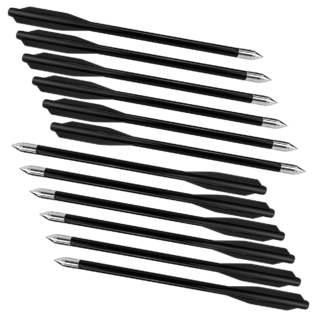 FLECHA BALLESTA MENDOZA DE PLASTICO 6.5 PULGADAS 12PACK MAR-023