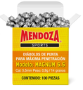 DIABOLO MENDOZA CAL 5.5 MAGNUM CAJILLA  100 PZAS