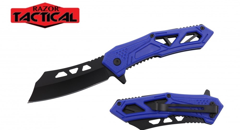 NAVAJA JAGUAR POCKET 4.75&quot; SPRING ASSITED KNIFE RT-7364BL