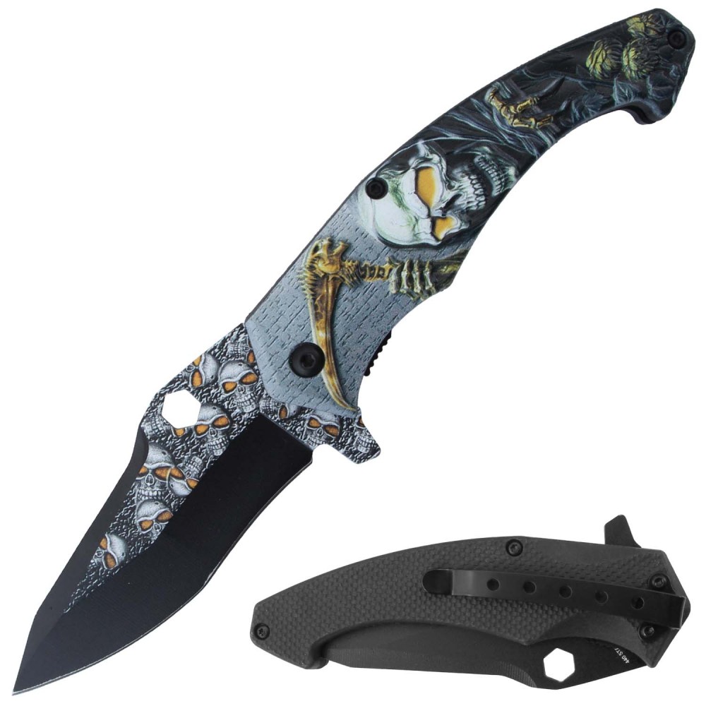 NAVAJA JAGUAR POCKET 4.5&quot; SPRING ASSITED KNIFE RT-7382RD (copia)