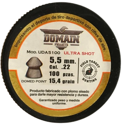 [DIDU5] DIABOLO DOMAIN CAL 5.5 ULTRA SHOT 15.4 G 100 PZAS FPA5100