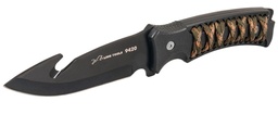 [C9420] CUCHILLO LION TOOLS  5&quot; HOJA PAVONADA MANGO C/CUERDA C/FUNDA 9420