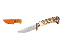 [C9396] CUCHILLO LION TOOLS 3 1/2&quot; IMITACION CUERNO C/FUNDA 9396