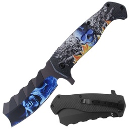 [NJ85B] NAVAJA JAGUAR POCKET 4.5&quot; SPRING ASSITED KNIFE RT-7382BL (copia)