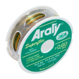 [CHA60] HILO MONOFILAMENTO ARATY P/PESCA MULTICOLOR 100M 0.60MM 15HILONY031MA